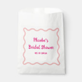 Handgeschreven Whimsical Wavy Border Vrijgezellenf Bedankzakje (Voorkant)