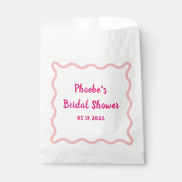 Handgeschreven Whimsical Wavy Border Vrijgezellenf Bedankzakje