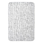 Handgeschreven Wiskunde vergelijkingen // Badmat (Voorkant Verticaal)