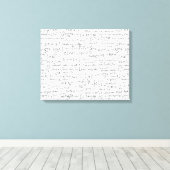 Handgeschreven Wiskunde vergelijkingen // Canvas Afdruk (Insitu (Houten vloer))