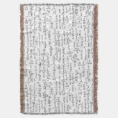 Handgeschreven Wiskunde vergelijkingen // Deken (Voorkant Verticaal)