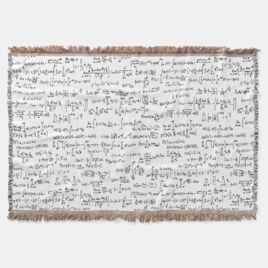 Handgeschreven Wiskunde vergelijkingen // Deken (Voorkant)