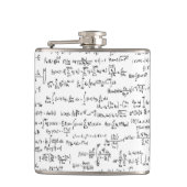 Handgeschreven Wiskunde vergelijkingen // Heupfles (Voorkant)