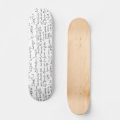 Handgeschreven Wiskunde vergelijkingen // Persoonlijk Skateboard (Voorkant)