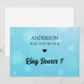 HandgeschrevenScript Heart Ring Drager voorstel Ka Kaart (Voorkant / Achterkant)