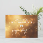 HandgeschrevenScript Heart Ring Drager voorstel Ka Kaart (Staand voorkant)