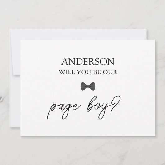 HandgeschrevenScript Heart Ring Drager voorstel Ka Kaart (Voorkant)