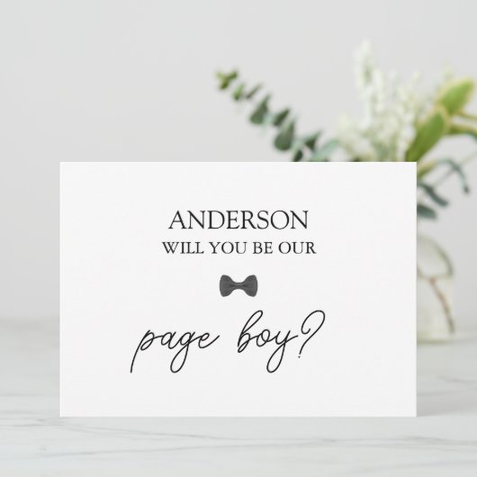 HandgeschrevenScript Heart Ring Drager voorstel Ka Kaart (Staand voorkant)