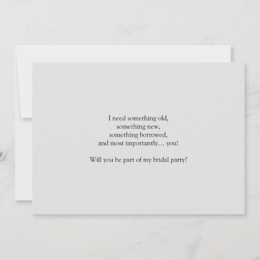 HandgeschrevenScript Heart Ring Drager voorstel Ka Kaart (Achterkant)