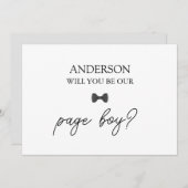 HandgeschrevenScript Heart Ring Drager voorstel Ka Kaart (Voorkant / Achterkant)