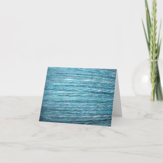 handgesponnen blauw kaart (Voorkant)