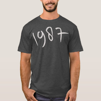 Handgetekend 1987 t-shirt
