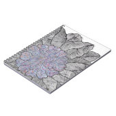 Handgetekend abstract bloemenspiraal notitieboek (Linkerzijde)