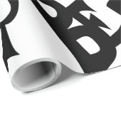 Handgetekend "Be Brave Be Bold" inpakpapier (Rol Hoek)