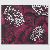 Handgetekend bloempatroon met kamelia-bloemen cadeaupapier (Vlak)