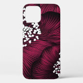 Handgetekend bloempatroon met kamelia-bloemen Case-Mate iPhone case (Achterkant)