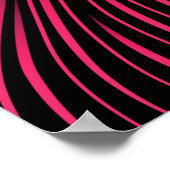 Handgetekend bloempatroon met kamelia-bloemen poster (Hoek)