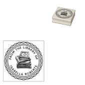  handgetekend boek rond uit de bibliotheek van rubberstempel (Gestempeld)