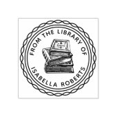  handgetekend boek rond uit de bibliotheek van rubberstempel (Afrduk)