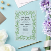 handgetekend botanisch Vrijgezellenfeest Acryl Uitnodigingen (Insitu (Huwelijk))