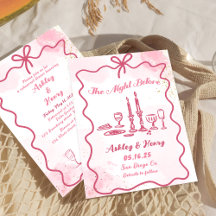 Handgetekend de avond voor de repetitie diner