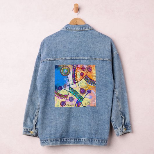 Handgetekend door EDDArt - Droom Schaal 1 Denim Jacket (Hangar)