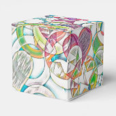 Handgetekend door EDDArt - Sterren en Harten 1 Bedankdoosjes (Achterkant)