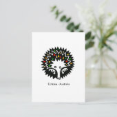 Handgetekend - ECHIDNA - Aussie wildlife - Natuur Briefkaart (Staand voorkant)