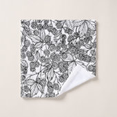 handgetekend frambozen bad handdoek (Wasdoekje)