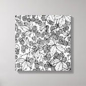 handgetekend frambozen canvas afdruk (Voorkant)