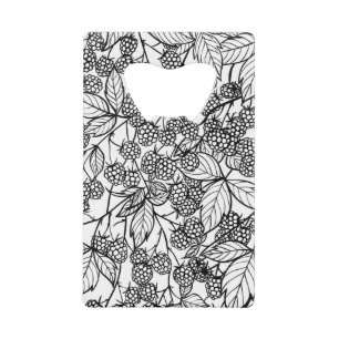 handgetekend frambozen creditkaart flessenopener