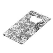 handgetekend frambozen creditkaart flessenopener (Voorkant Gekanteld)