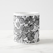 handgetekend frambozen grote koffiekop (Voorkant)