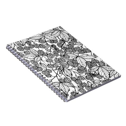 handgetekend frambozen notitieboek (Rechterzijde)