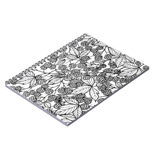 handgetekend frambozen notitieboek (Linkerzijde)