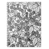 handgetekend frambozen notitieboek (Voorkant)