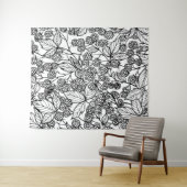 handgetekend frambozen wandkleed (In Situ (horizontaal))