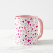 handgetekend hartpatroon mok (Voorkant rechts)