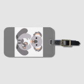 Handgetekend - KOALA - Dierenvriend - buideldieren Bagagelabel (Voorkant (horizontaal))