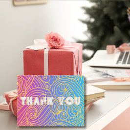 Handgetekend Krullend Patroon Abstract Briefkaart