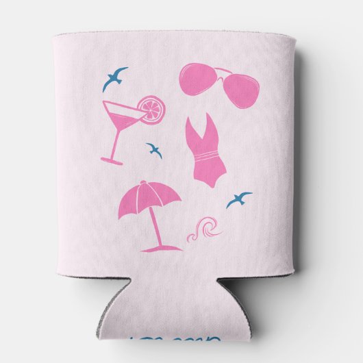 Handgetekend laatste toast bachelorette weekend blikjeskoeler (Achterkant)