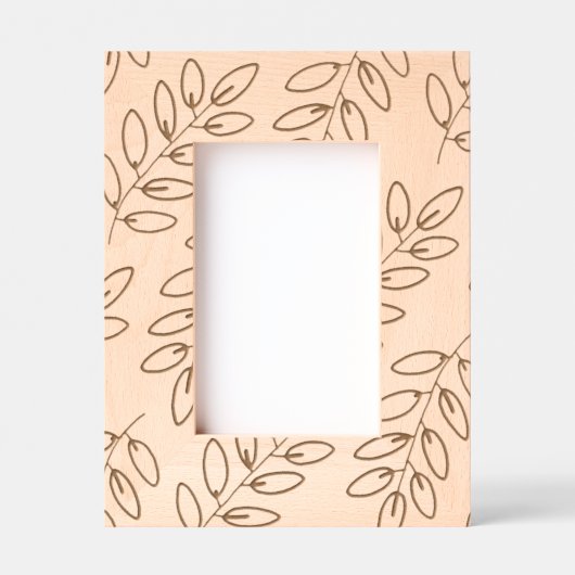 Handgetekend lederen patroon gegraveerde lijstjes (Voorkant)