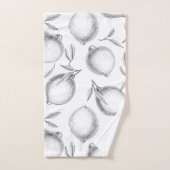 Handgetekend Lemon-patroon Bad Handdoek (Handdoek)
