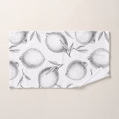 Handgetekend Lemon-patroon Bad Handdoek (Handdoek)