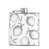 Handgetekend Lemon-patroon Heupfles (Voorkant)