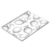 Handgetekend Lemon-patroon Notitieboek (Linkerzijde)