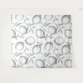 Handgetekend Lemon-patroon Wandkleed (Voorkant (horizontaal))