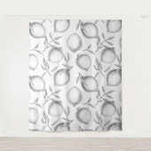 Handgetekend Lemon-patroon Wandkleed (Voorkant)