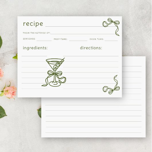handgetekend martini bruidsrecept