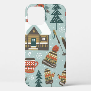 Handgetekend naadloos vintage patroon met cute for Case-Mate iPhone case